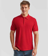 Fruit of the Loom Heavy Poly/Cotton Piqué Polo Shirt | Red thumbnail 1