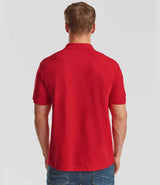 Fruit of the Loom Heavy Poly/Cotton Piqué Polo Shirt | Red thumbnail 2