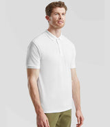 Fruit of the Loom Heavy Poly/Cotton Piqué Polo Shirt | White thumbnail 3