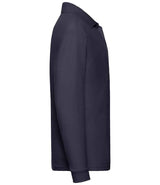 Fruit of the Loom Kids Long Sleeve Poly/Cotton Piqué Polo Shirt | Deep Navy thumbnail 6
