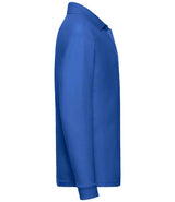 Fruit of the Loom Kids Long Sleeve Poly/Cotton Piqué Polo Shirt | Royal Blue thumbnail 6