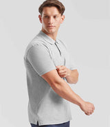Fruit of the Loom Premium Cotton Piqué Polo Shirt | Athletic Heather thumbnail 2