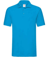 Fruit of the Loom Premium Cotton Piqué Polo Shirt | Azure thumbnail 4