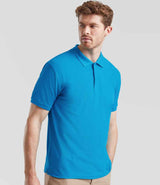 Fruit of the Loom Premium Cotton Piqué Polo Shirt | Azure thumbnail 2