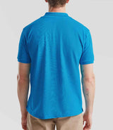 Fruit of the Loom Premium Cotton Piqué Polo Shirt | Azure thumbnail 3