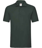 Fruit of the Loom Premium Cotton Piqué Polo Shirt | Bottle Green thumbnail 4