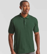 Fruit of the Loom Premium Cotton Piqué Polo Shirt | Bottle Green thumbnail 1