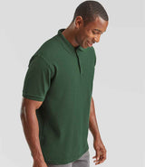 Fruit of the Loom Premium Cotton Piqué Polo Shirt | Bottle Green thumbnail 2