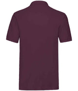 Fruit of the Loom Premium Cotton Piqué Polo Shirt | Burgundy thumbnail 5