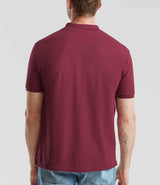 Fruit of the Loom Premium Cotton Piqué Polo Shirt | Burgundy thumbnail 3