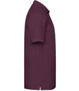 Fruit of the Loom Premium Cotton Piqué Polo Shirt | Burgundy thumbnail 6