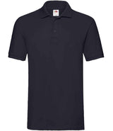 Fruit of the Loom Premium Cotton Piqué Polo Shirt | Deep Navy thumbnail 4
