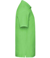 Fruit of the Loom Premium Cotton Piqué Polo Shirt | Lime Green thumbnail 6
