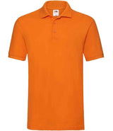 Fruit of the Loom Premium Cotton Piqué Polo Shirt | Orange thumbnail 4