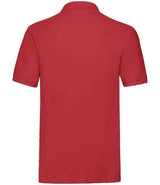 Fruit of the Loom Premium Cotton Piqué Polo Shirt | Red thumbnail 5