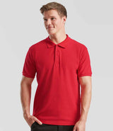 Fruit of the Loom Premium Cotton Piqué Polo Shirt | Red thumbnail 1