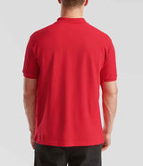 Fruit of the Loom Premium Cotton Piqué Polo Shirt | Red thumbnail 2