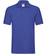 Fruit of the Loom Premium Cotton Piqué Polo Shirt | Royal Blue thumbnail 4