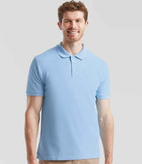 Fruit of the Loom Premium Cotton Piqué Polo Shirt | Sky Blue thumbnail 1