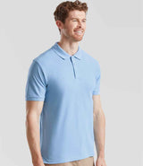 Fruit of the Loom Premium Cotton Piqué Polo Shirt | Sky Blue thumbnail 2