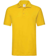 Fruit of the Loom Premium Cotton Piqué Polo Shirt | Sunflower thumbnail 4