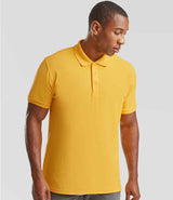 Fruit of the Loom Premium Cotton Piqué Polo Shirt | Sunflower thumbnail 1