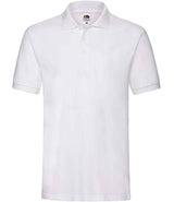 Fruit of the Loom Premium Cotton Piqué Polo Shirt | White thumbnail 4