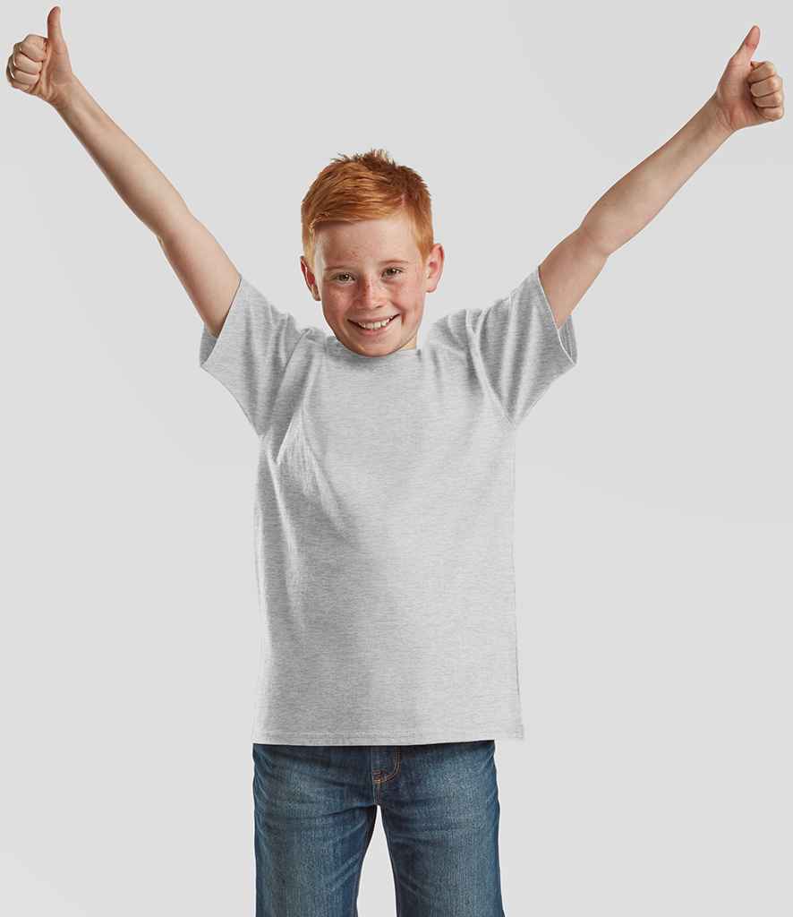 Fruit of the Loom Kids Iconic 195 T-Shirt | Heather Grey