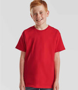 Fruit of the Loom Kids Iconic 195 T-Shirt | Red thumbnail 1