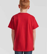 Fruit of the Loom Kids Iconic 195 T-Shirt | Red thumbnail 2