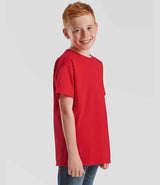 Fruit of the Loom Kids Iconic 195 T-Shirt | Red thumbnail 3
