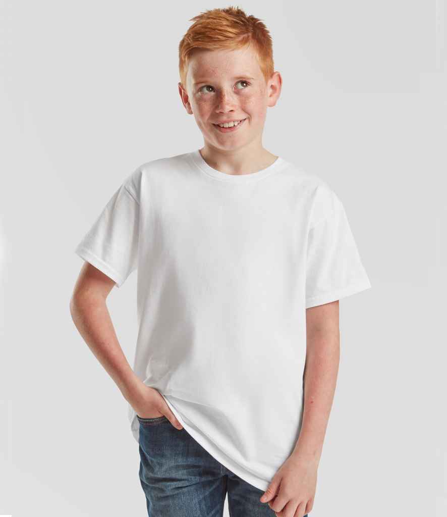 Fruit of the Loom Kids Iconic 195 T-Shirt | White