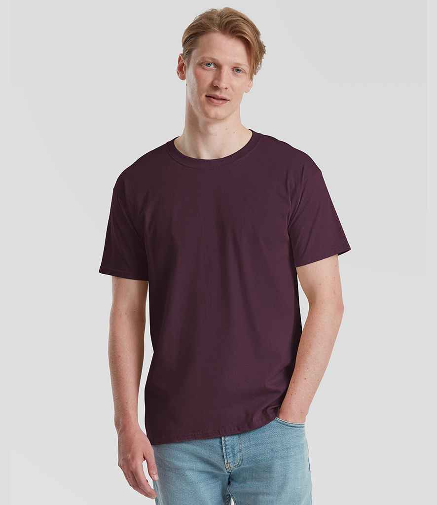 Fruit of the Loom Iconic 195 T-Shirt | Dark Plum
