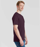 Fruit of the Loom Iconic 195 T-Shirt | Dark Plum thumbnail 3