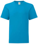 Fruit of the Loom Kids Iconic 150 T-Shirt | Azure thumbnail 4