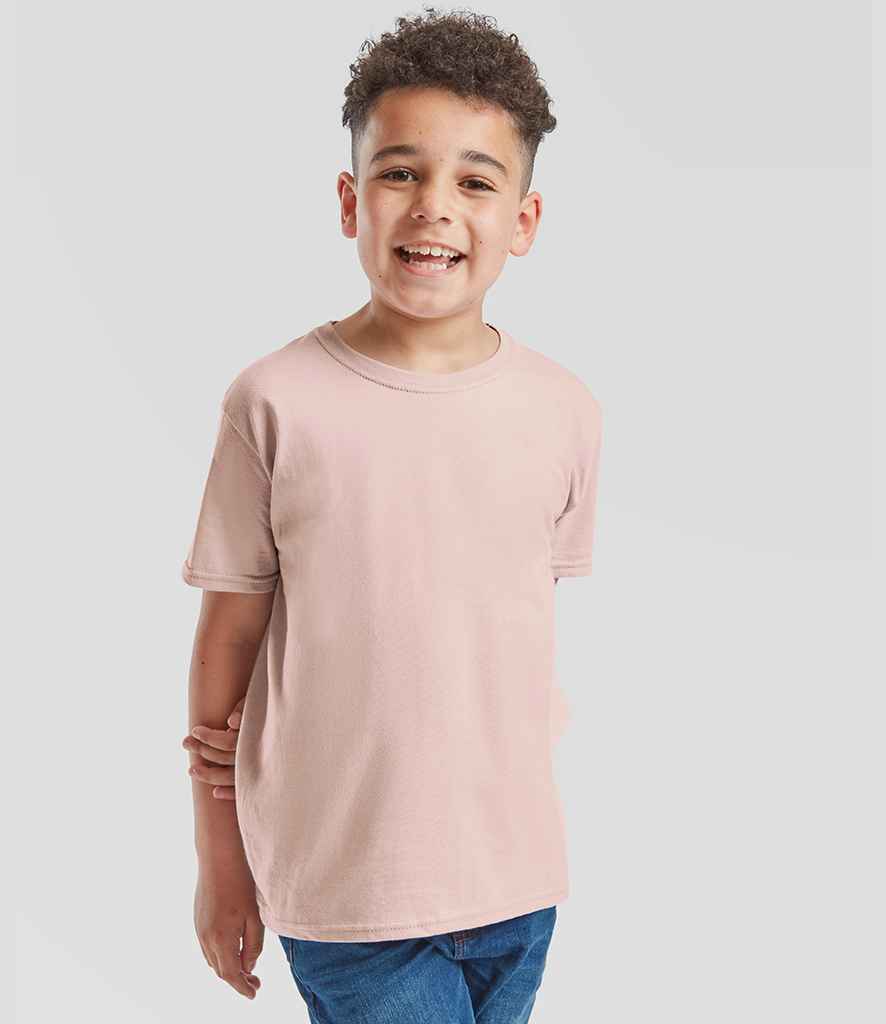 Fruit of the Loom Kids Iconic 150 T-Shirt | Powder Rose