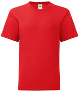 Fruit of the Loom Kids Iconic 150 T-Shirt | Red thumbnail 4