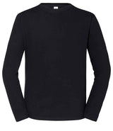 Fruit of the Loom Iconic 195 Long Sleeve T-Shirt | Black thumbnail 4