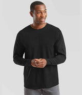 Fruit of the Loom Iconic 195 Long Sleeve T-Shirt | Black thumbnail 1