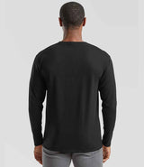 Fruit of the Loom Iconic 195 Long Sleeve T-Shirt | Black thumbnail 2