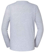 Fruit of the Loom Iconic 195 Long Sleeve T-Shirt | Heather Grey thumbnail 5