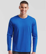 Fruit of the Loom Iconic 195 Long Sleeve T-Shirt | Royal Blue thumbnail 1