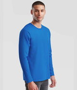 Fruit of the Loom Iconic 195 Long Sleeve T-Shirt | Royal Blue thumbnail 3