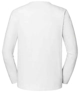 Fruit of the Loom Iconic 195 Long Sleeve T-Shirt | White thumbnail 5