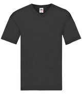 Fruit of the Loom Original V Neck T-Shirt | Black thumbnail 4