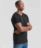 Fruit of the Loom Original V Neck T-Shirt | Black thumbnail 3