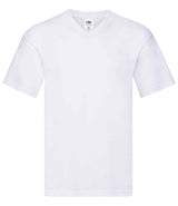 Fruit of the Loom Original V Neck T-Shirt | White thumbnail 4