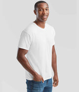 Fruit of the Loom Original V Neck T-Shirt | White thumbnail 3