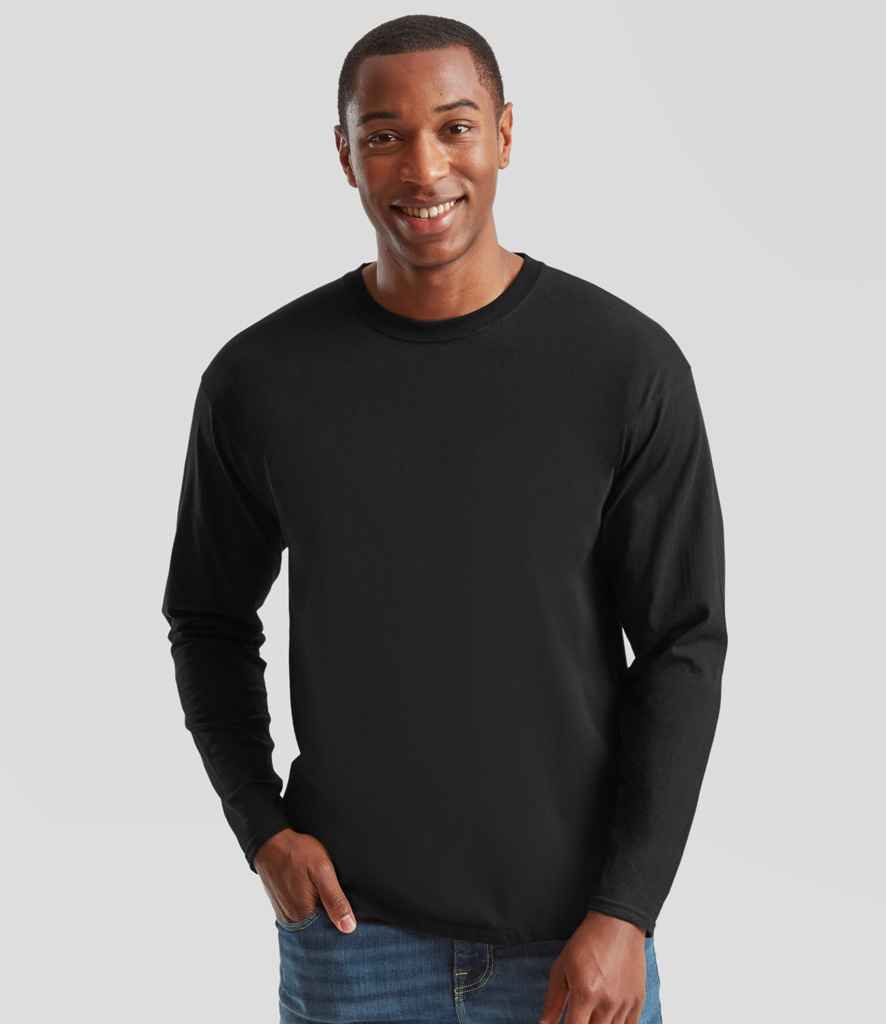 Fruit of the Loom Original Long Sleeve T-Shirt | Black