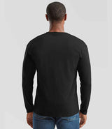 Fruit of the Loom Original Long Sleeve T-Shirt | Black thumbnail 2